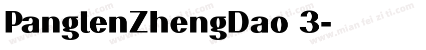 PanglenZhengDao 3字体转换